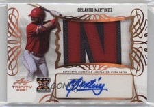 2021 Leaf Trinity Patch Auto Orlando Martinez #PA-OM2 Patch Auto 0za0