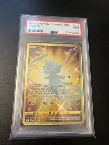 2021 Pokemon Celebrations Mew 025/025 Rare PSA 9