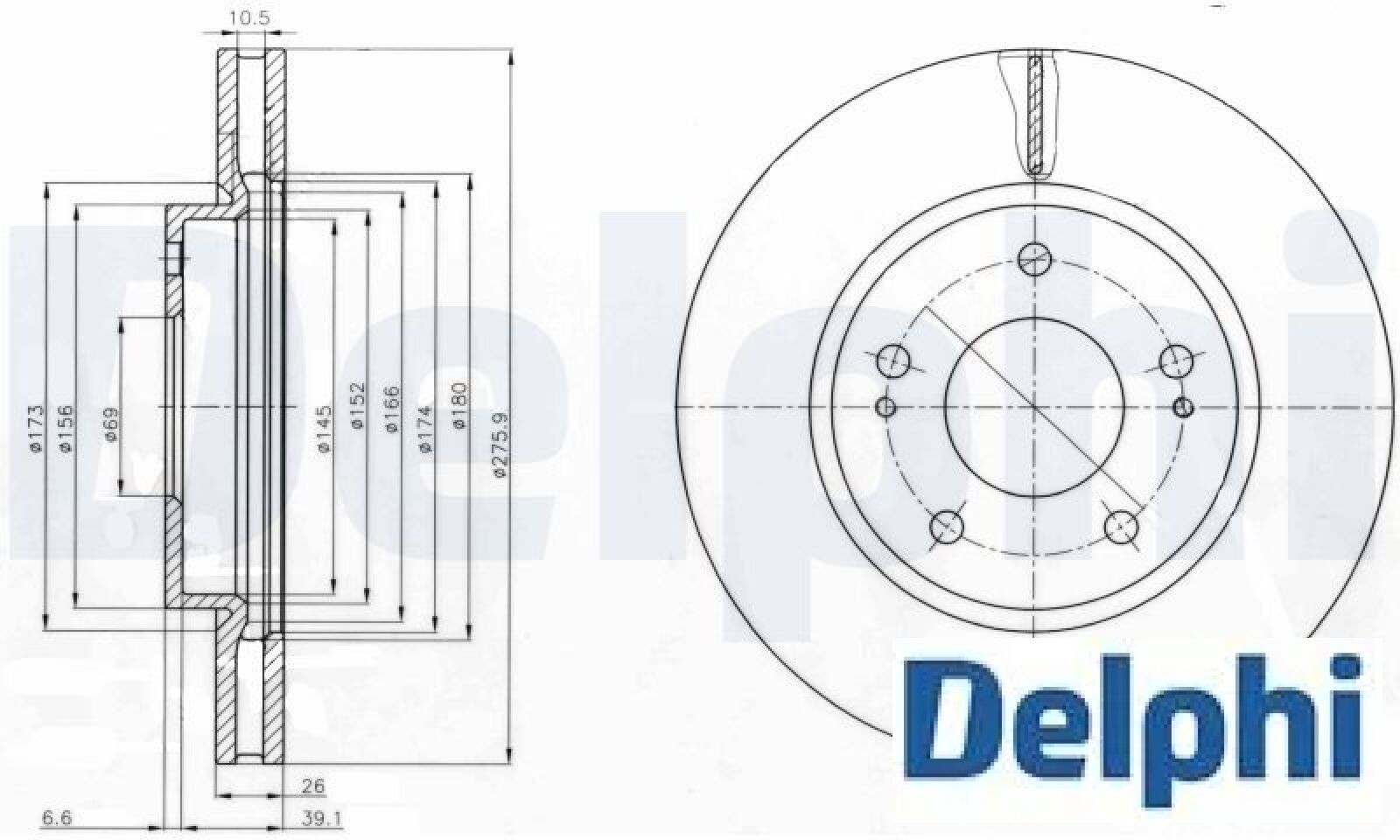 Delphi Bg4147 Bremsscheibe - Bild 2