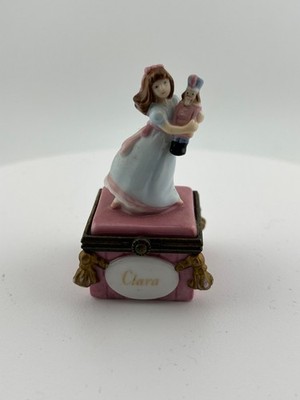Clara Nutcracker PHB Porcelain Trinket Box Hand-Painted Ballet Keepsake