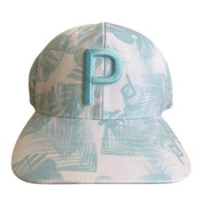 Puma Golf SAMPLE Blue White Floral Hat SnapBa...