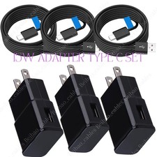 Adapter Fast Charger Type C With Phone Charging Cable For Samsung Galaxy Android