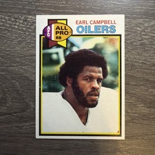 Topps 1979 Earl Campbell Houston Oilers #390 All-Pro Rookie Football Card