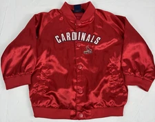 St. Louis Cardinals Toddler Jacket 24M Mighty Mac Sports Red Satin MLB Vintage