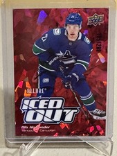 2022-23 Upper Deck Allure - Iced Out Nils Hoglander #IO-23 Red /299