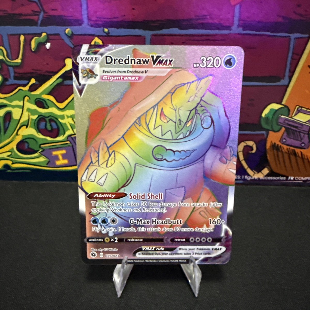 Pokmon TCG Drednaw VMAX Secret Rare Full Art Card Champions Path 075/073 Pokmon TCG Drednaw VMAX Secret Rare Full Art Card Champions Path 075/073