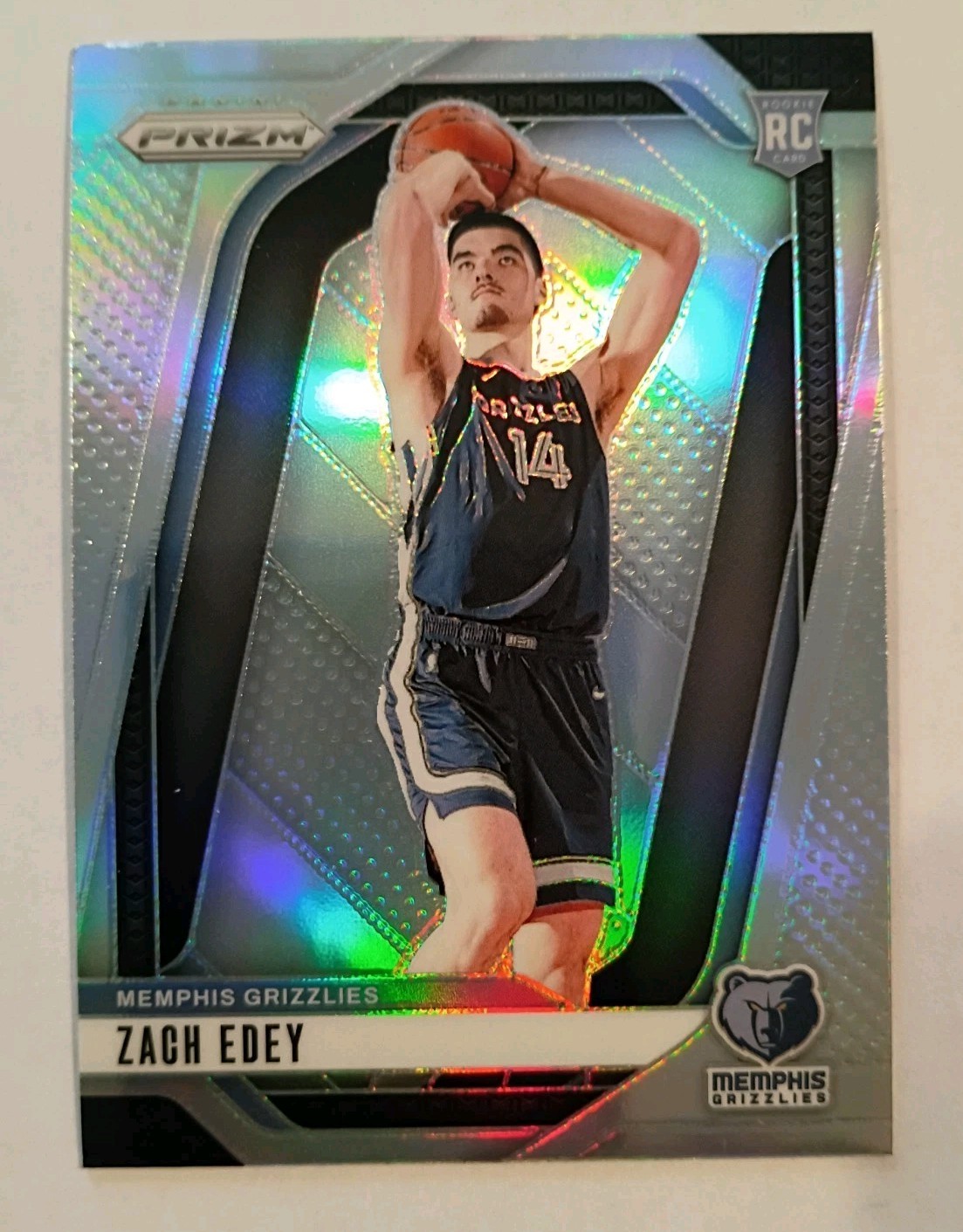 2024-25 Panini Prizm - Zach Edey #249 Silver Prizm (RC)