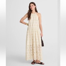 Madewell Cream Aubriella Midi Dress L NWT