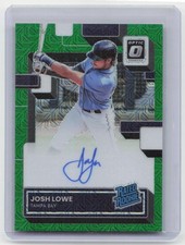 2022 Optic #RRS-JL Josh Lowe Rated Rookie Signatures Green Mojo Prizm /88
