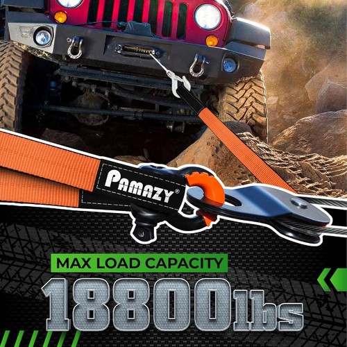 Heavy Duty Lift Sling Straps 18800 Lb Capacity Web Sling Secure Loads - Foto 5 di 9