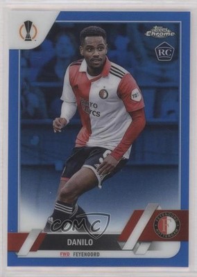 2022-23 Topps Chrome UEFA Club Competitions Blue Refractor 59/150 Danilo #13 5ya