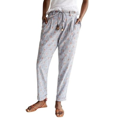 Anthropologie Ollari Tapered Jacquard Pants size S