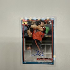 2026 Topps Series 1 Will Robertson RC 1991 TOPPS autograph - White Sox #91A-ROB