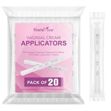 Disposable Vaginal Applicators with Dosage Markings, Individually Wrapped