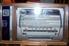 2023 BOWMAN ~ JUNIOR CAMINERO - CHROME PROSPECT ~ PSA 10 TAMPA BAY RAYS