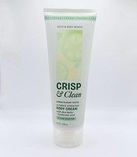 NEW Bath Body Works Crisp Clean Ultimate Hydration Body Cream 8 oz Cucumber