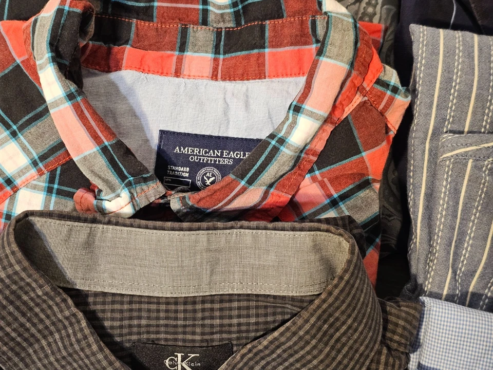 Mens XL Lot 12 Shirts Button Up Long Sleeve Tasso Elba RL Tommy Reseller Alfani - Image 3 of 4