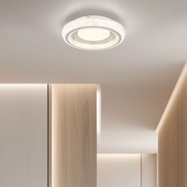 Deckenleuchte Deckenlampe Kristallle Esszimmerleuchte Memory KüChenlampe Cct Led-image