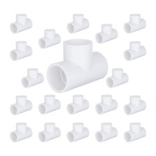 1/2-inch 3 Way Tee PVC Fittings, Furniture Grade Pipe 1/2 Inch, 3-Way