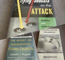 3 UFO UAP Vintage First Edition Books - RARE Great Condition - Hardcover