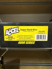 Accel 4048 Spark Plug Wire Set - 8mm - Yellow With Hei Stock Style Boots
