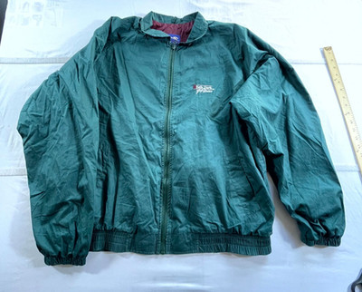 Vintage Duckster Jacket Mens XL Green Belk Park Golf Course Wind Resistance
