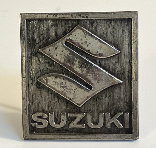 FIBBIA CINTURA IN PELTRO LOGO MOTO VINTAGE **SUZUKI** - Foto 10 di 10