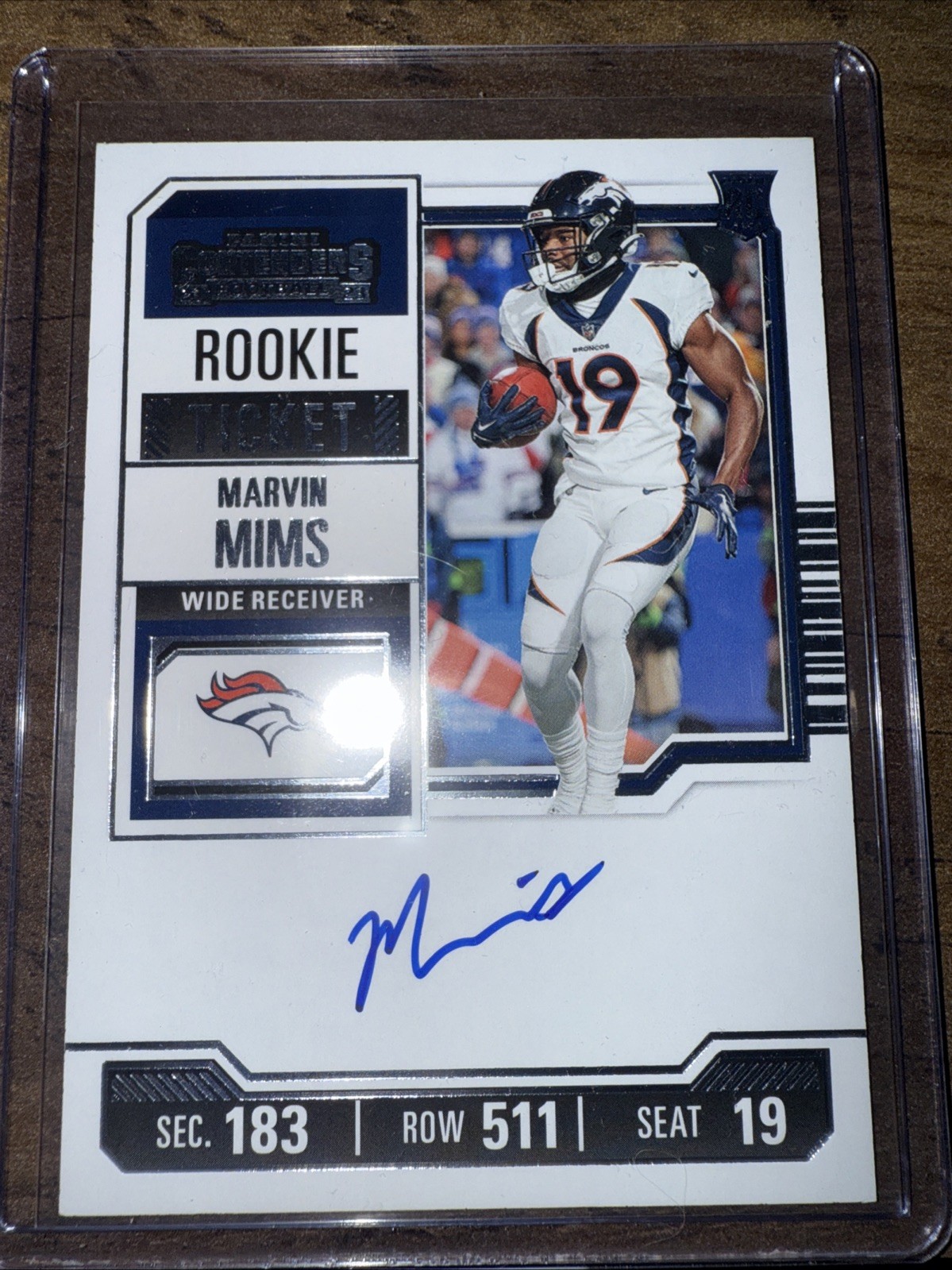 2023 Panini Contenders Optic - Rookie Ticket RC  Autographs Marvin Mims