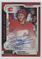 2021-22 O-Pee-Chee Platinum Red Prism 21/50 Juuso Valimaki #R-JV Auto 0d6j