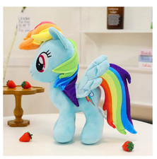 Hasbro My Little Pony Cuddle Sitting Rainbow Dash Plush Plushie 12" MLP