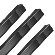 Kingtran 10Pcs Black Aluminium Wall Corner Protector Guard 1.2X1.2X48 Corner