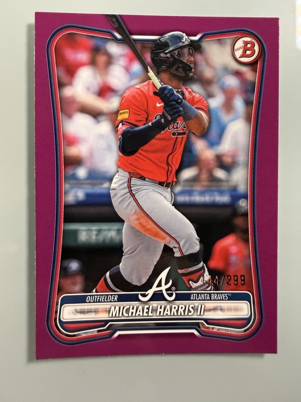 2026 Bowman Michael Harris II Fuchsia /299 Braves