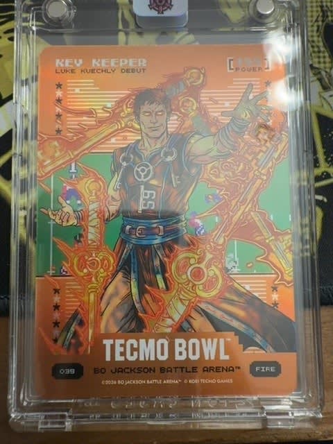 2026 Bo Jackson Battle Arena Key Keeper Fire Orange Battlefoil #O39