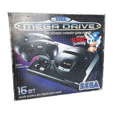 Sega Mega Drive Model 1 Console Boxed Bundle 1602-05 Sonic The Hedgehog PAL...