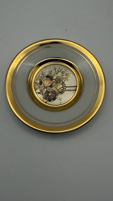 The Art Of Chokin 24kt Gold Edged Mini Plate - Rare Find!