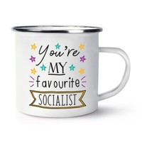You're Mein Favorit Sozialist Stars Emaille Becher Tasse Lustig Best Sozialismus