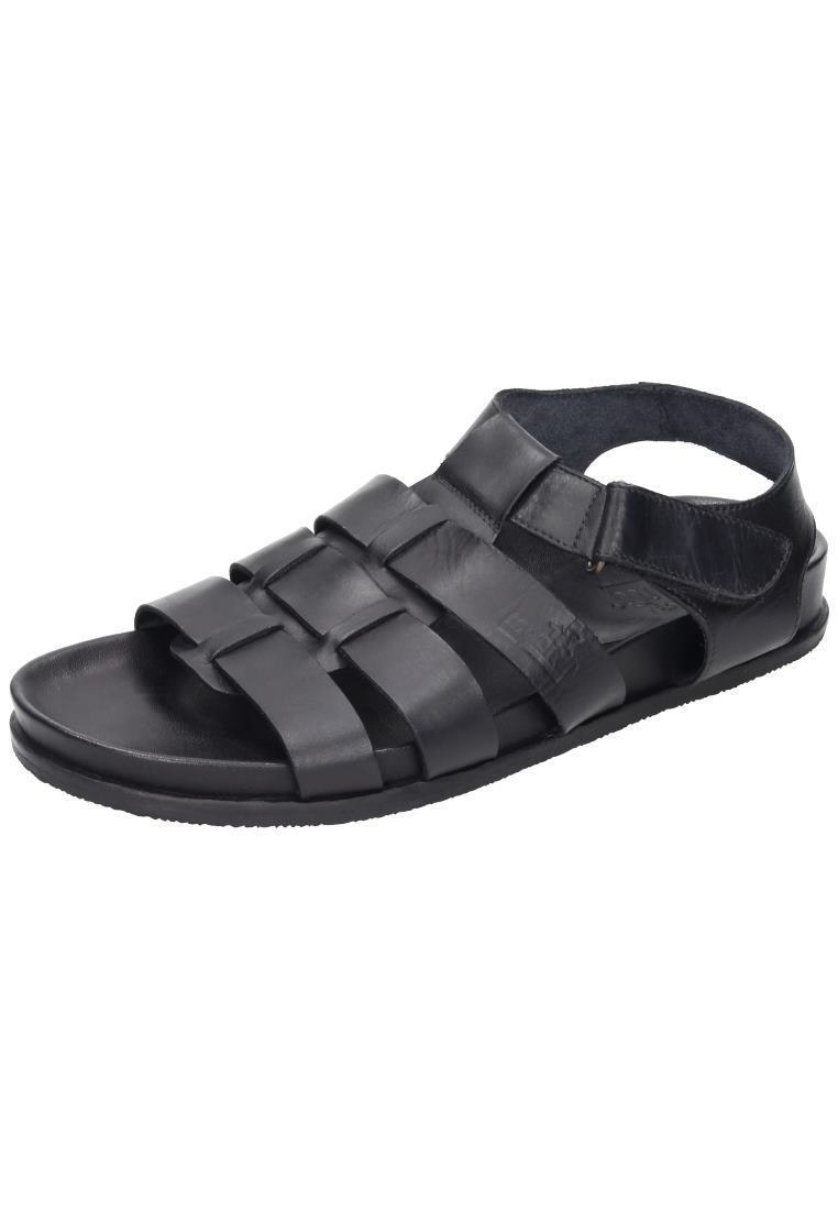 Manitu Herren Sandalen, Echtleder Sandaletten schwarz 610224-1 (New) Manitu Herren Sandalen, Echtleder Sandaletten schwarz 610224-1 (New)