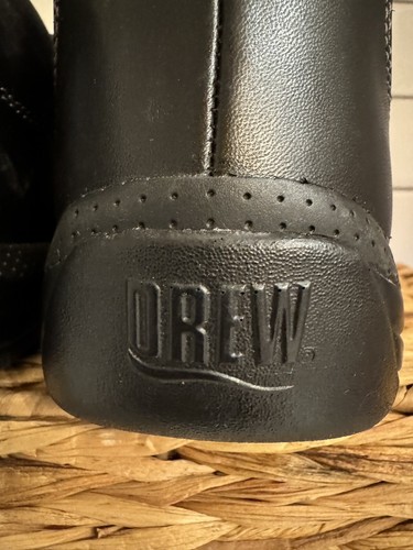Drew Rose Mary Jane Black Leather Orthopedic Comfort Shoes 14375-99 SZ 9.5 W - Picture 8 of 14