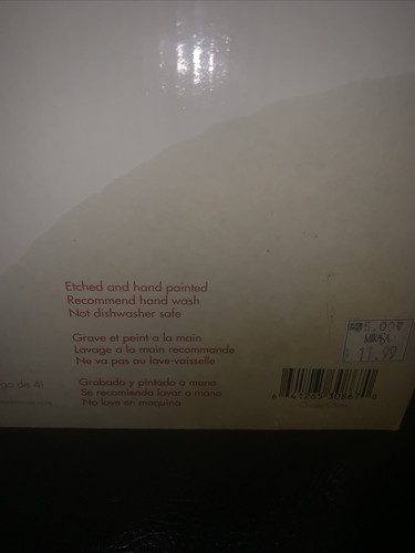 Holly Berry Red Set 3 Studio Nova Wine Water Goblet Etched Glasses Christmas EUC - Picture 11 of 17