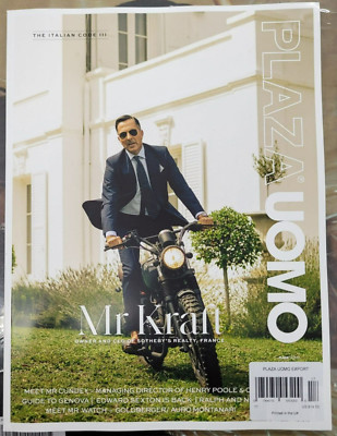 PLAZA UOMO MAGAZINE #3-2023-MR KRAFT-OWNER AND CEO OF SOTHEBY'S REALTY, FRANCE