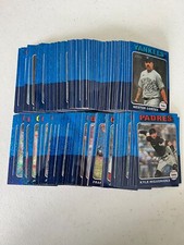 2024 Topps Heritage Chrome Blue Sparkle Refractor Complete Set 100 Cards