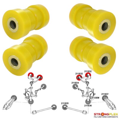 Strongflex Busches Hintere Obere Lenker Gelb für Toyota Mark 2 IX (00-04) X110