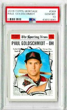 2019 Topps Heritage Paul Goldschmidt The Sporting News PSA 10