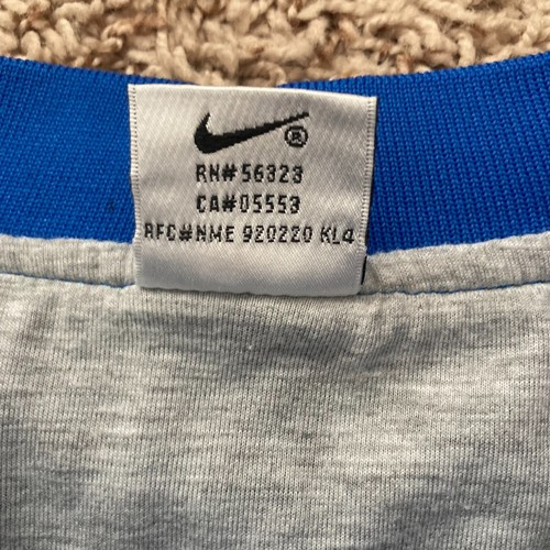 Nike Pullover Windbreaker Youth M 10/12 Blue Lined Center Swoosh Zip Pockets - Picture 3 of 14