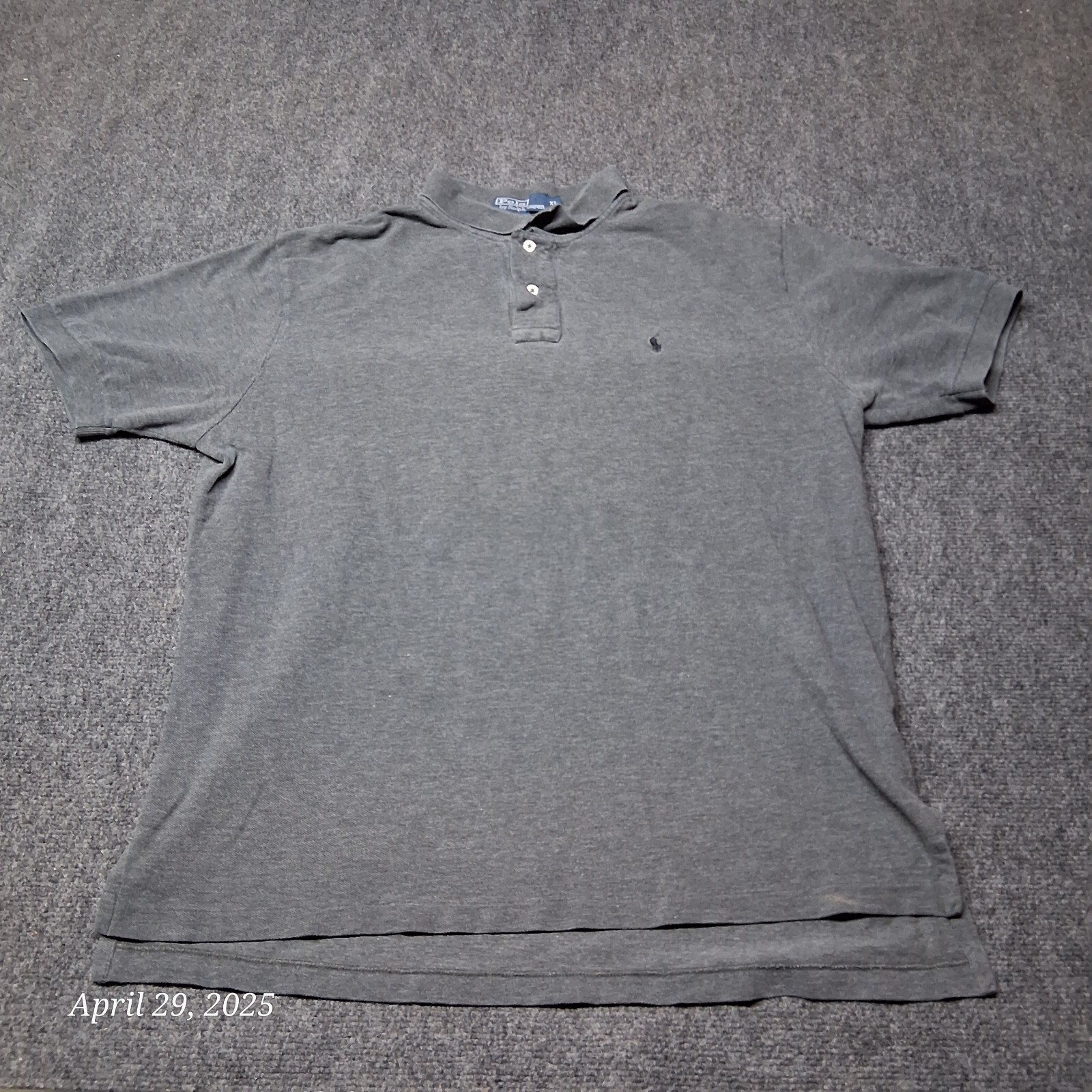 Polo by Ralph Lauren camicia uomo taglia XL grigia manica con polsini golf golfista pony