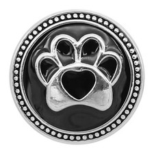 Snap Jewelry Paw Print Dog Enamel fits 18-20mm fits Ginger Style Accessories