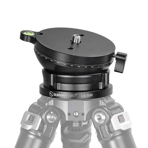 SUNWAYFOTO LB-90R 360° Panoramic Leveling Base Tripod Head 55 lbs Load Capacity - Picture 1 of 9