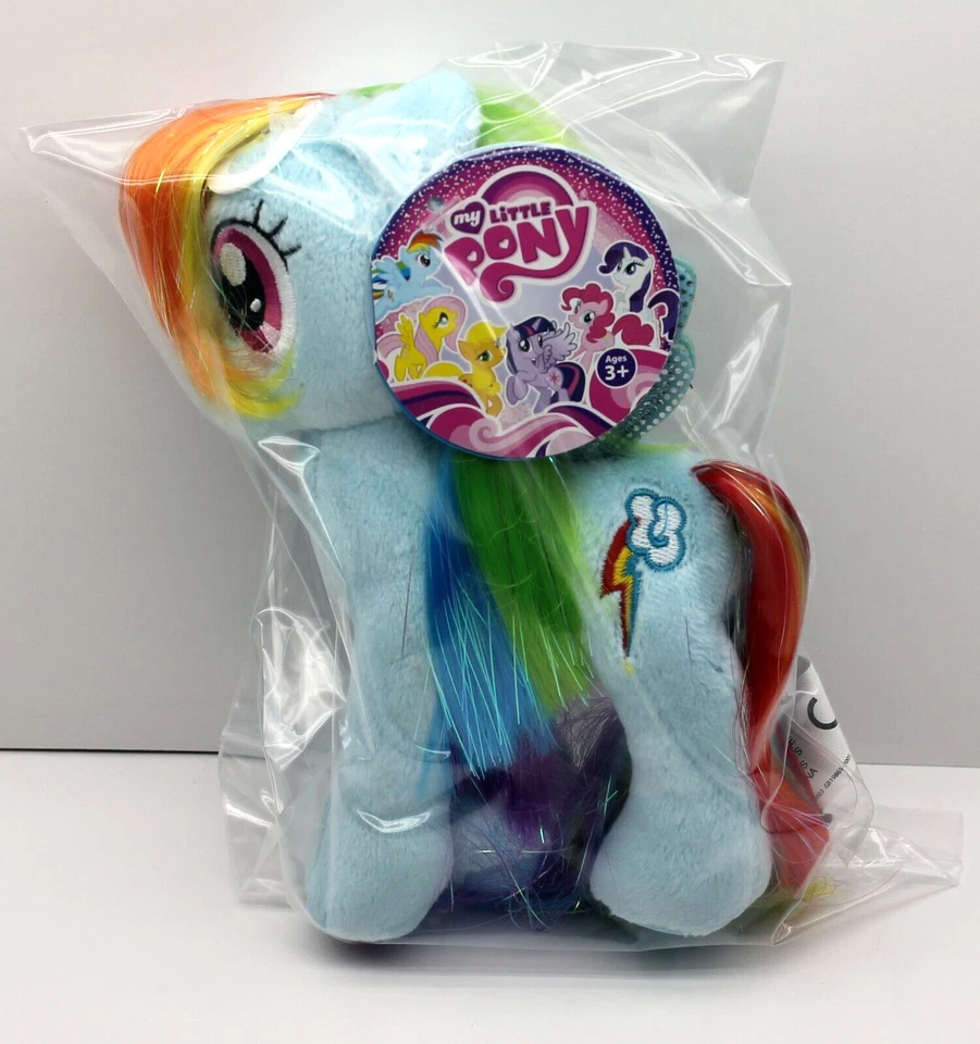 Figura de peluche 2014 Aurora My Little Pony 6" arco iris tablero Mylar cabello descontinuado Foto 2 de 2