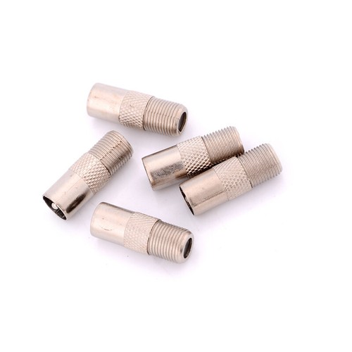 5x F Type Female To TV Aerial RF Coaxial Male Connector Adapter Plug. A^JF - Zdjęcie 6 z 8