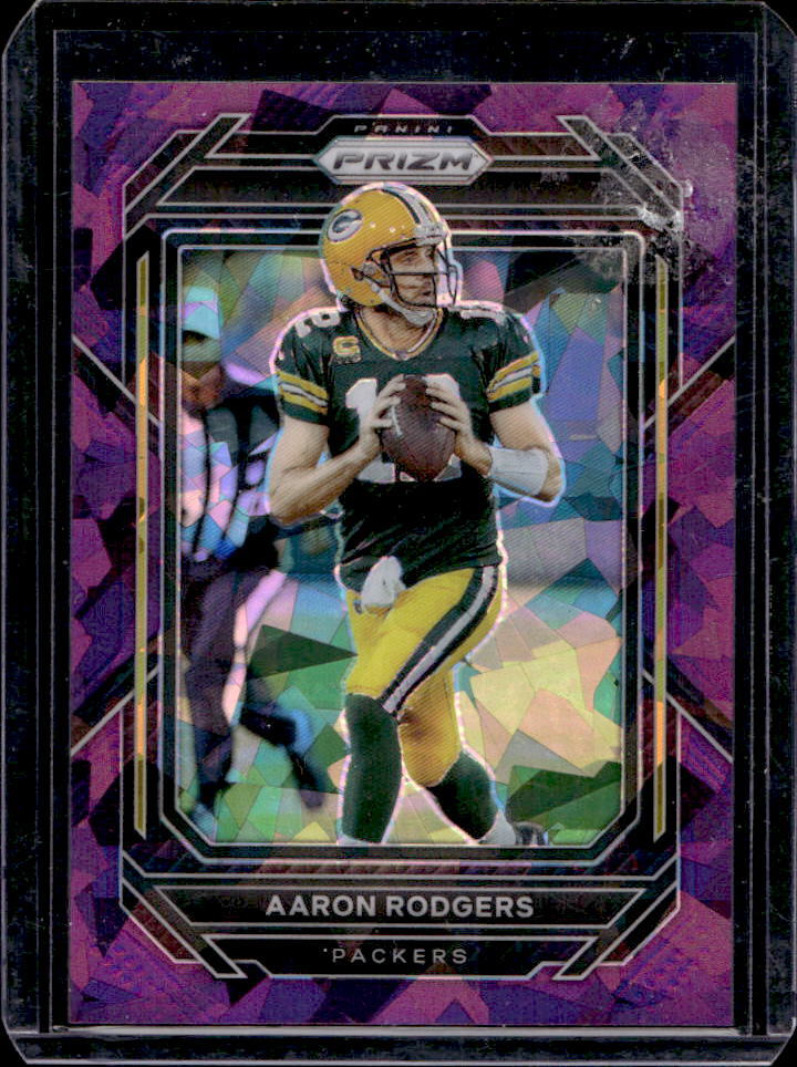 2022 Prizm Aaron Rodgers Purple Ice #92/225 #103